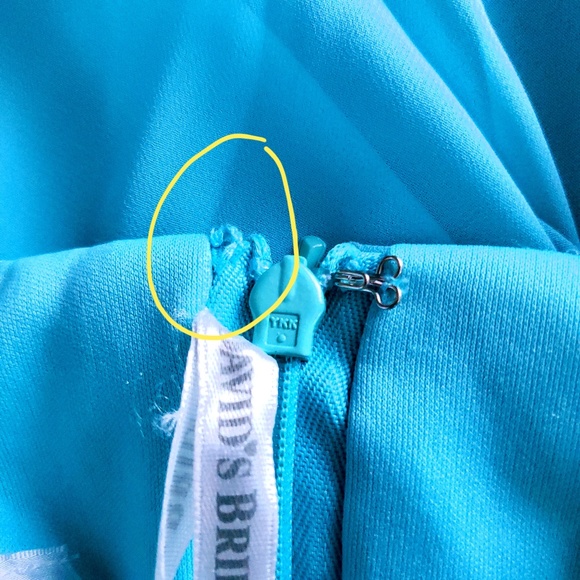 David's Bridal Women Prom Dress High Low Beaded Size 12 - NWT - Picture 8 of 8